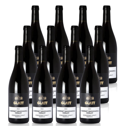 2022 Cabernet Sauvignon & Merlot Barrique Rotwein trocken • GLATT • Qualitätswein vom Kaiserstuhl/Baden, Deutschland