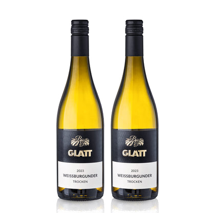 2023 Weißburgunder Weißwein trocken • GLATT • Qualitätswein vom Kaiserstuhl/Baden, Deutschland