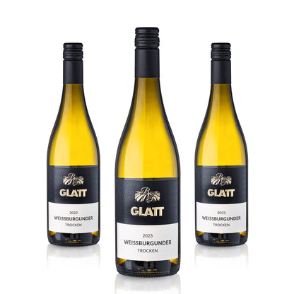 2023 Weißburgunder Weißwein trocken • GLATT • Qualitätswein vom Kaiserstuhl/Baden, Deutschland