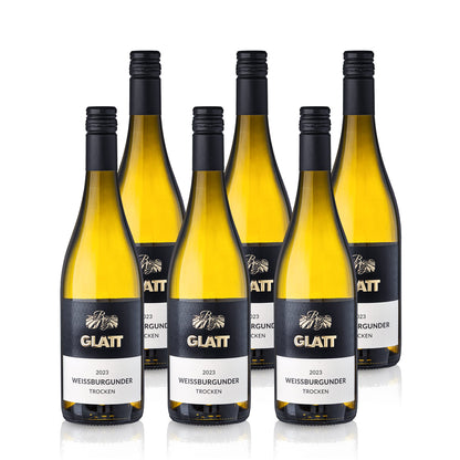 2023 Weißburgunder Weißwein trocken • GLATT • Qualitätswein vom Kaiserstuhl/Baden, Deutschland