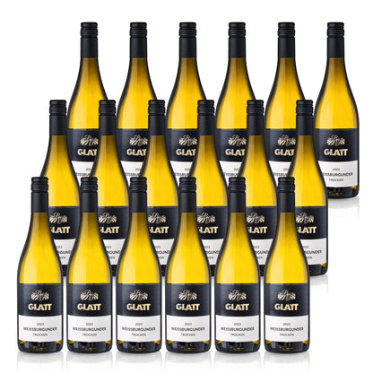 2023 Weißburgunder Weißwein trocken • GLATT • Qualitätswein vom Kaiserstuhl/Baden, Deutschland