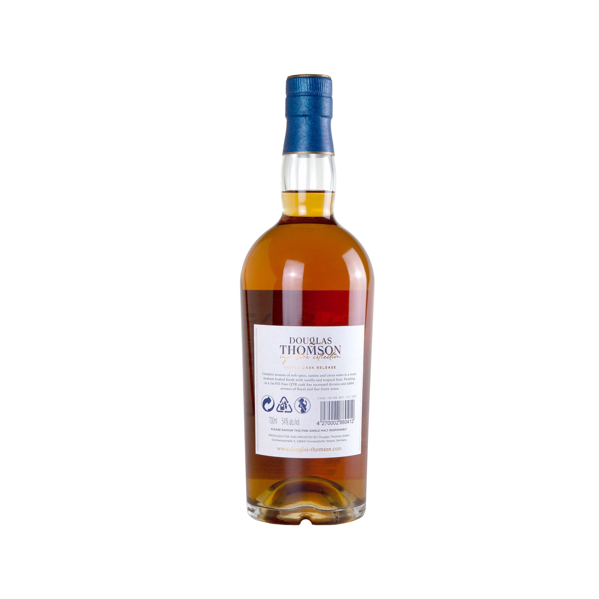 Tullibardine 2012/2021 - 1st-Fill Fino QTR Finish - Douglas Thomson signature collection