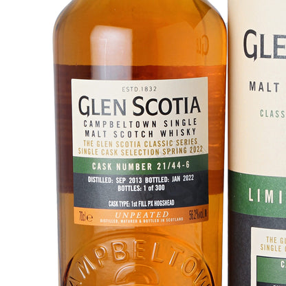 Glen Scotia Vintage 2013 1st Fill PX Hogshead #21/44-6 · Natural Colour · CS