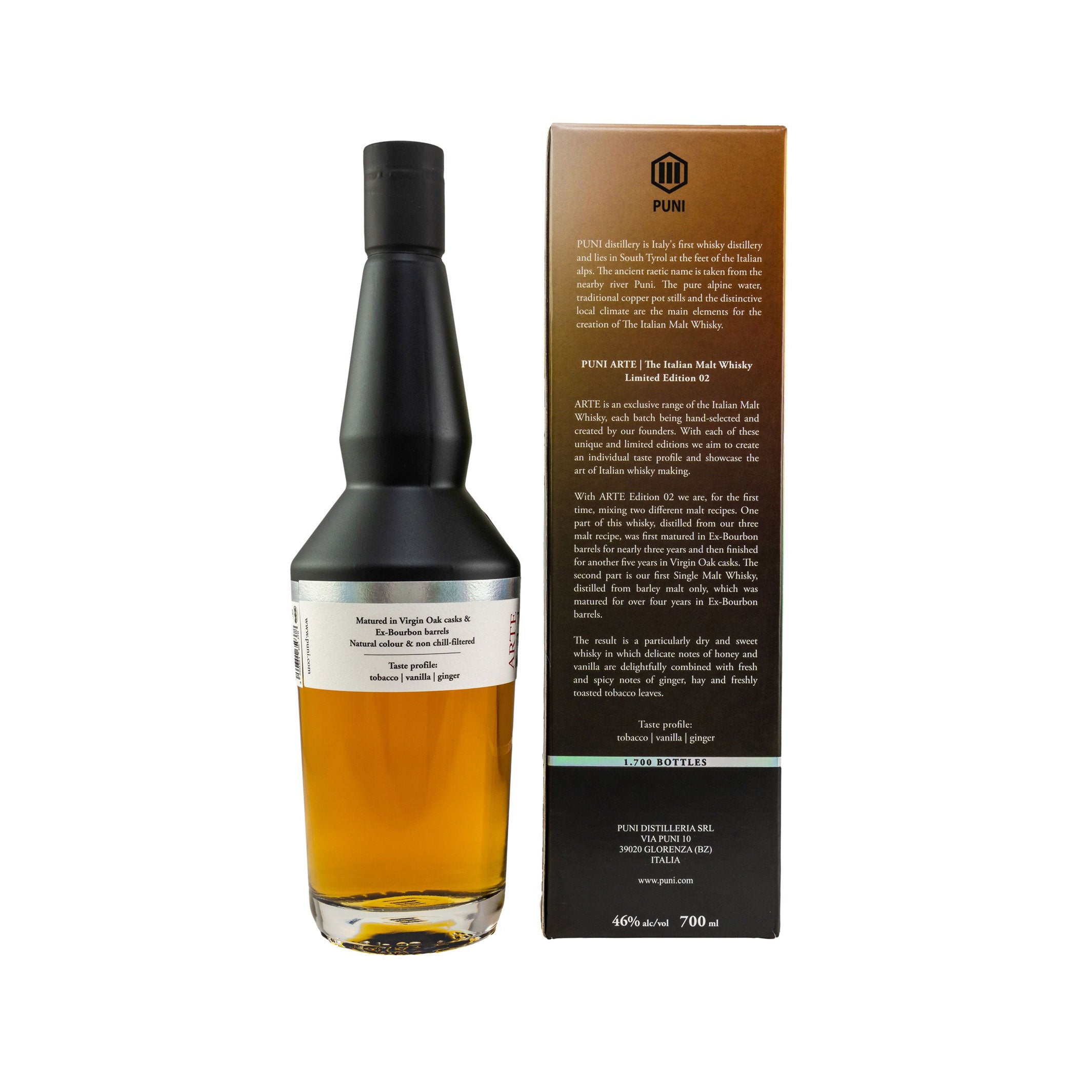 Puni Arte No. 2 Limited Edition The Italian Malt Whisky