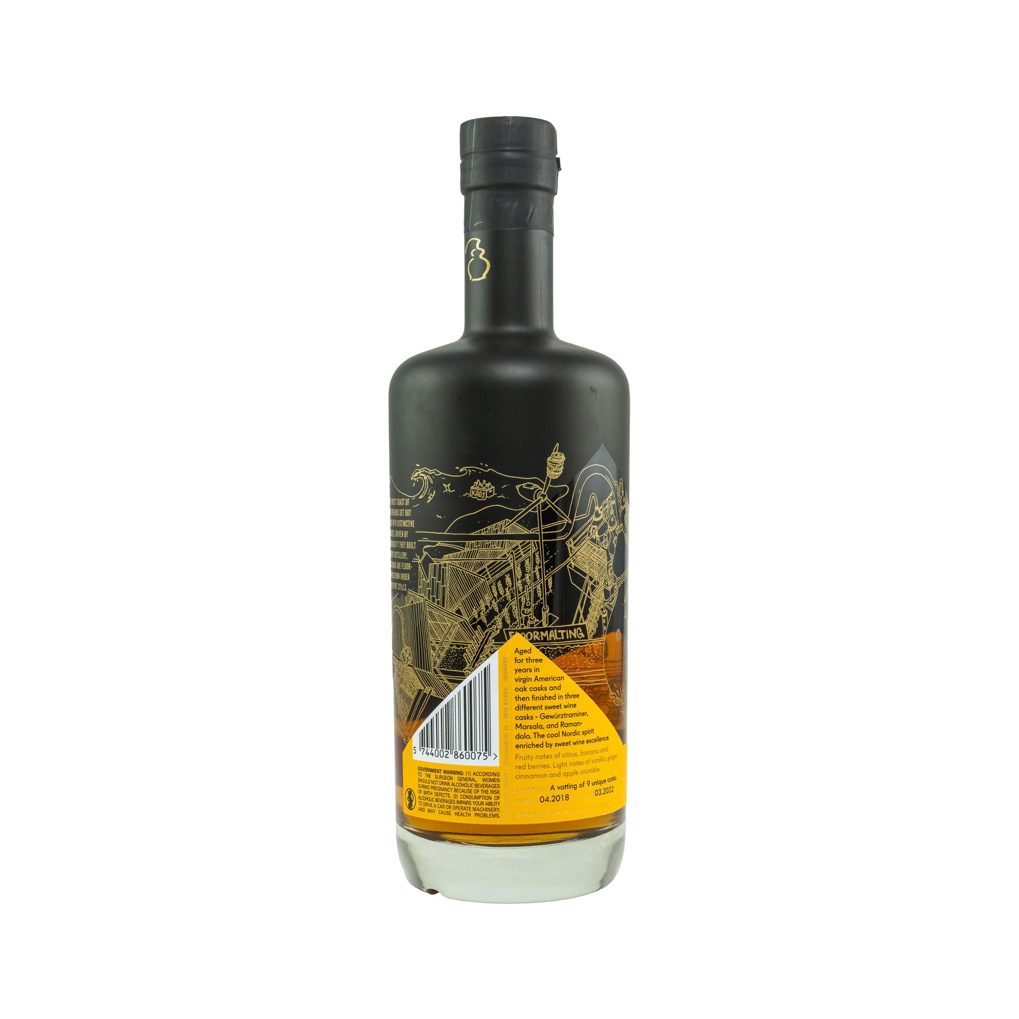 Stauning Rye – Sweet Wine Casks Floor Malted Danish Whisky - 3 Years Old - Wine Cask Limited Edition -