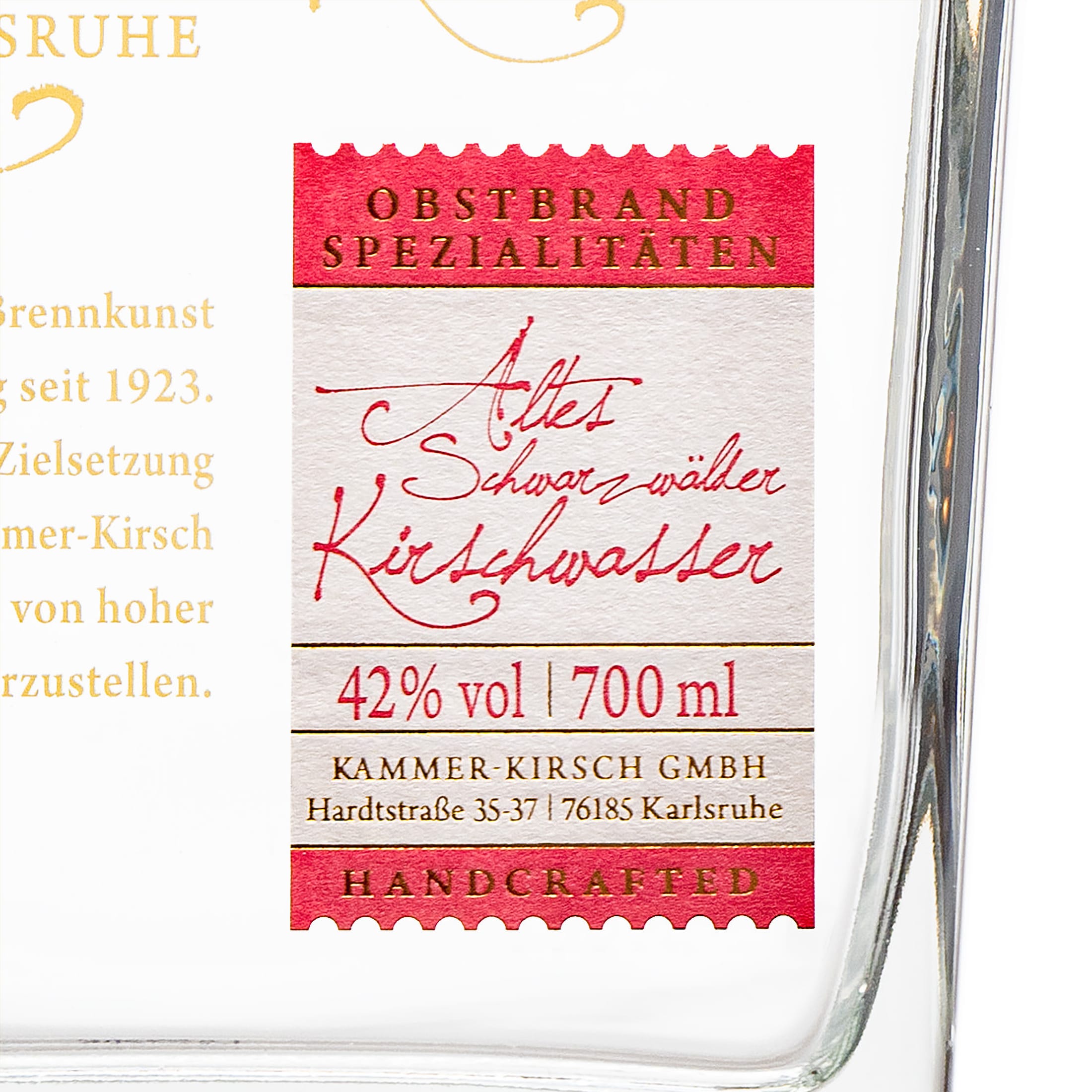 Aged Black Forest Cherry Brandy - Fruit Brandy - Kammer-Kirsch Distillery