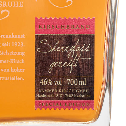 Cherry Brandy aged in Sherry Casks - Gourmet Fruit Brandy - Kammer-Kirsch Distillery