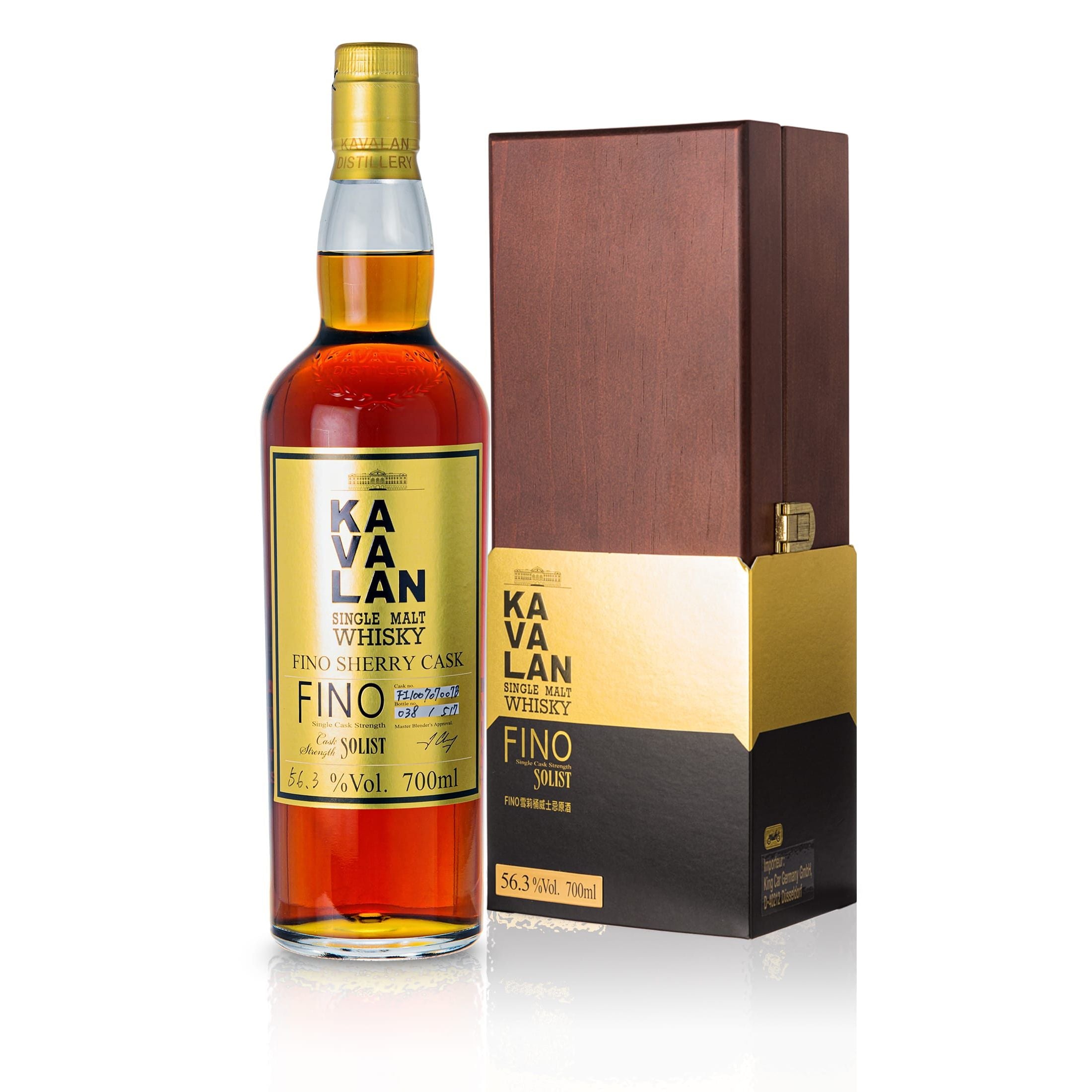 Kavalan Solist Fino Sherry Cask 56.3% vol. Cask Strength