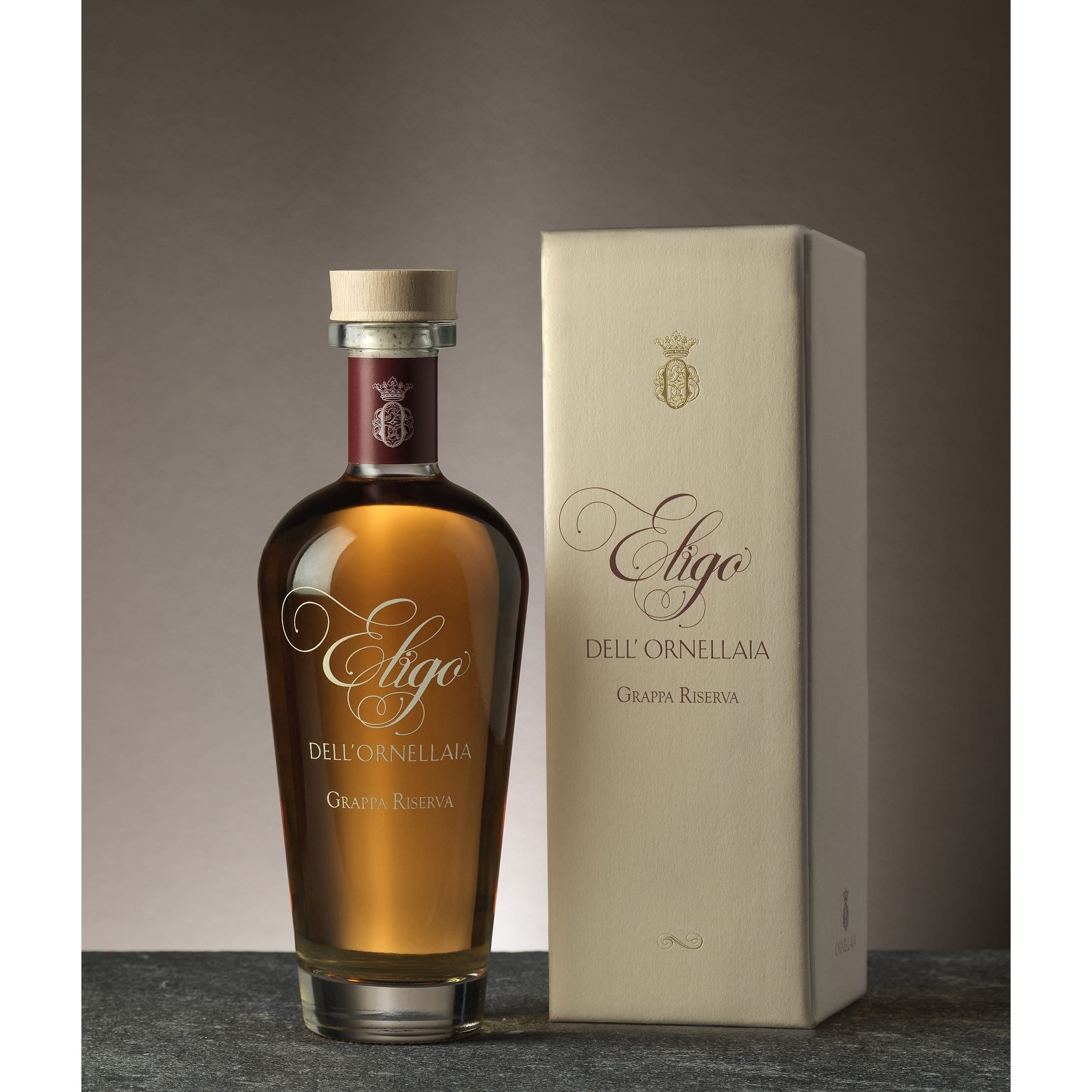 Ornellaia Grappa Eligo Riserva in Geschenkpackung