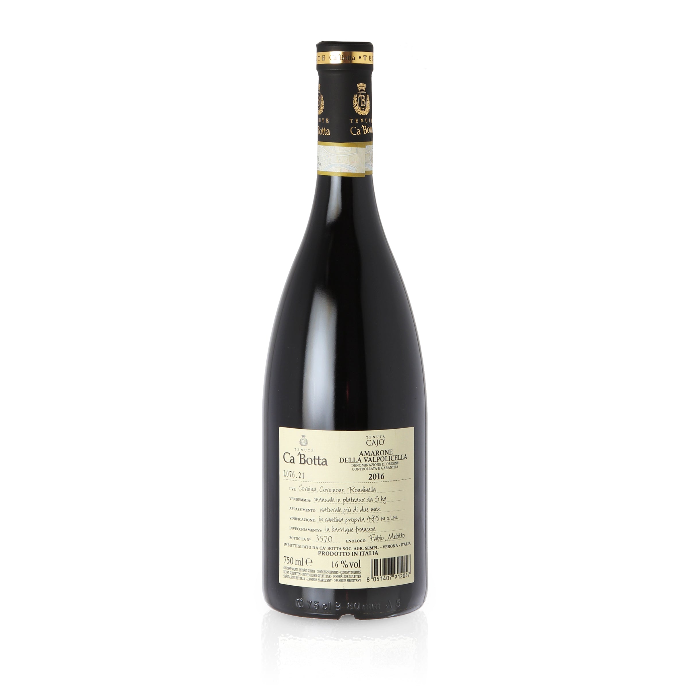 2016 Ca' Botta Tenuta Cajo - Italy