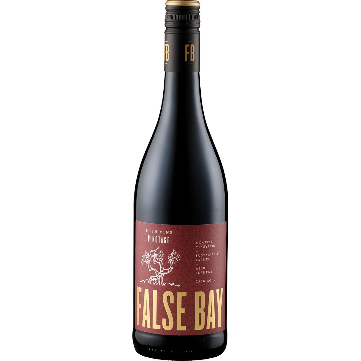 2022 False Bay Bush Vine Pinotage False Bay Stellenbosch/Südafrika 0,75 l
