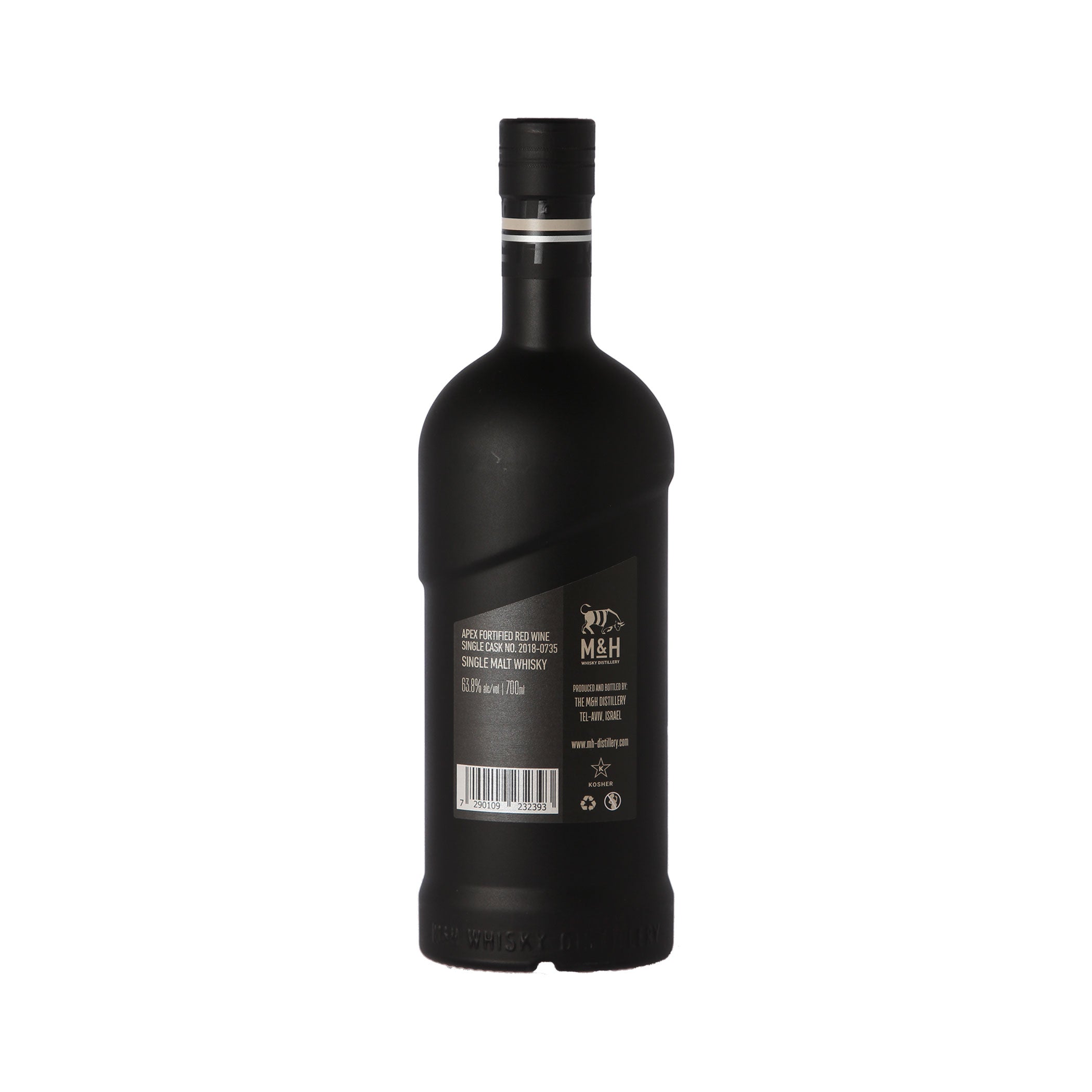 M&H Apex Peated - Fortified Red Wine 2018/2021 - Single Malt Whisky - Whisky from Israel