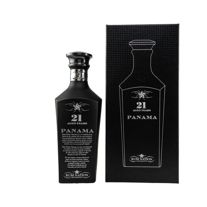 Panama 21 Years Black Decanter - Rum Nation