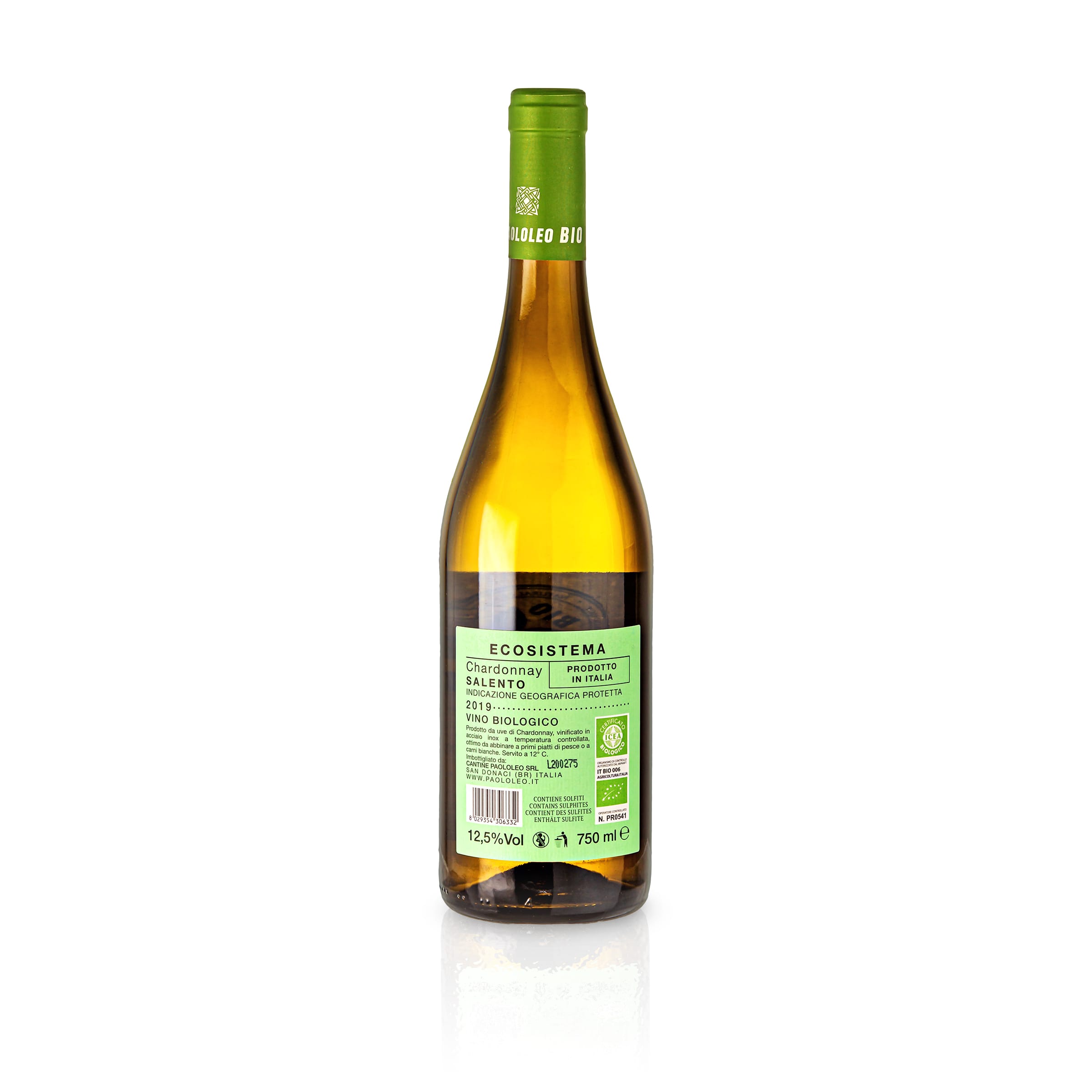 2019 Ecosistema Chardonnay Salento IGT Organic - Paolo Leo (dry)