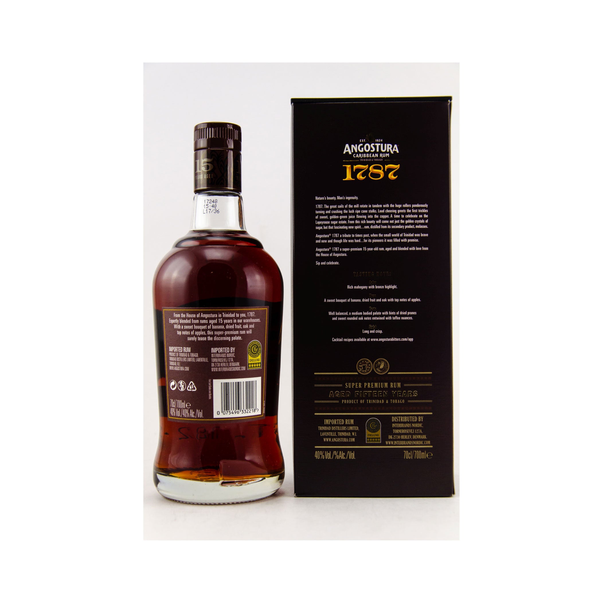 Angostura 1787 Premium Rum 15 Years Old
