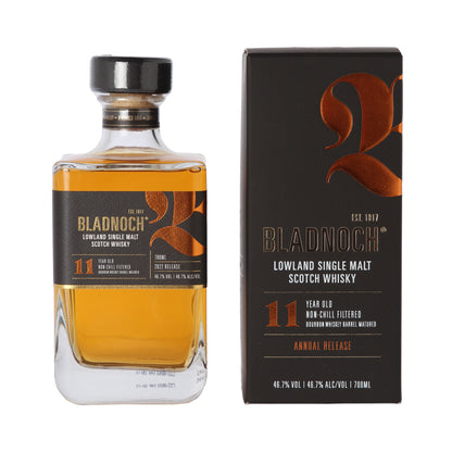 Bladnoch 11 Years Old – Bourbon Cask – Release 2022 – Annual Release – Single Malt Scotch Whisky
