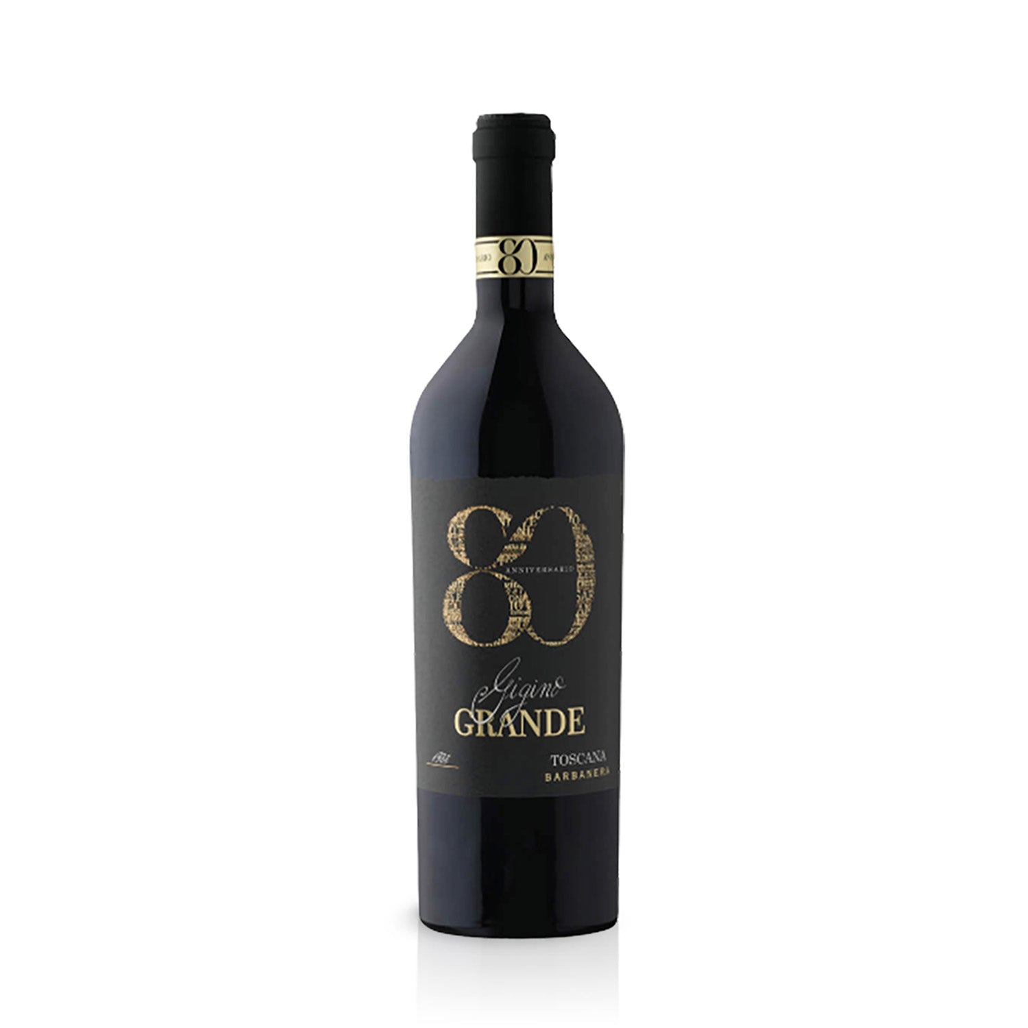 Barbanera Gigino 80 Anniversario Toscana IGT Sangiovese 2022 trocken Toskana Süditalien (1 x 0,75L)