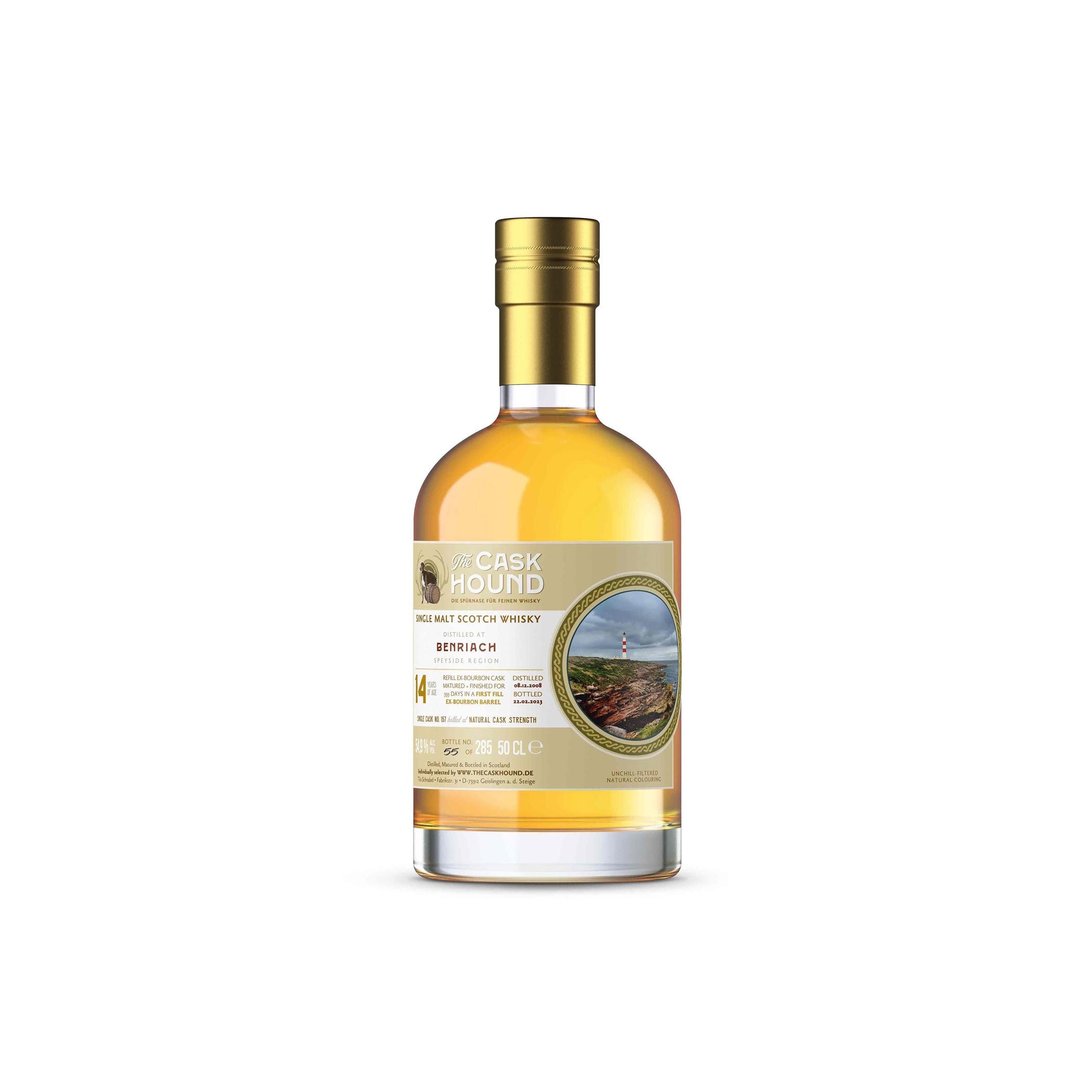Benriach 2008 - 14 Jahre - 1st Fill Bourbon Finish - The Caskhound
