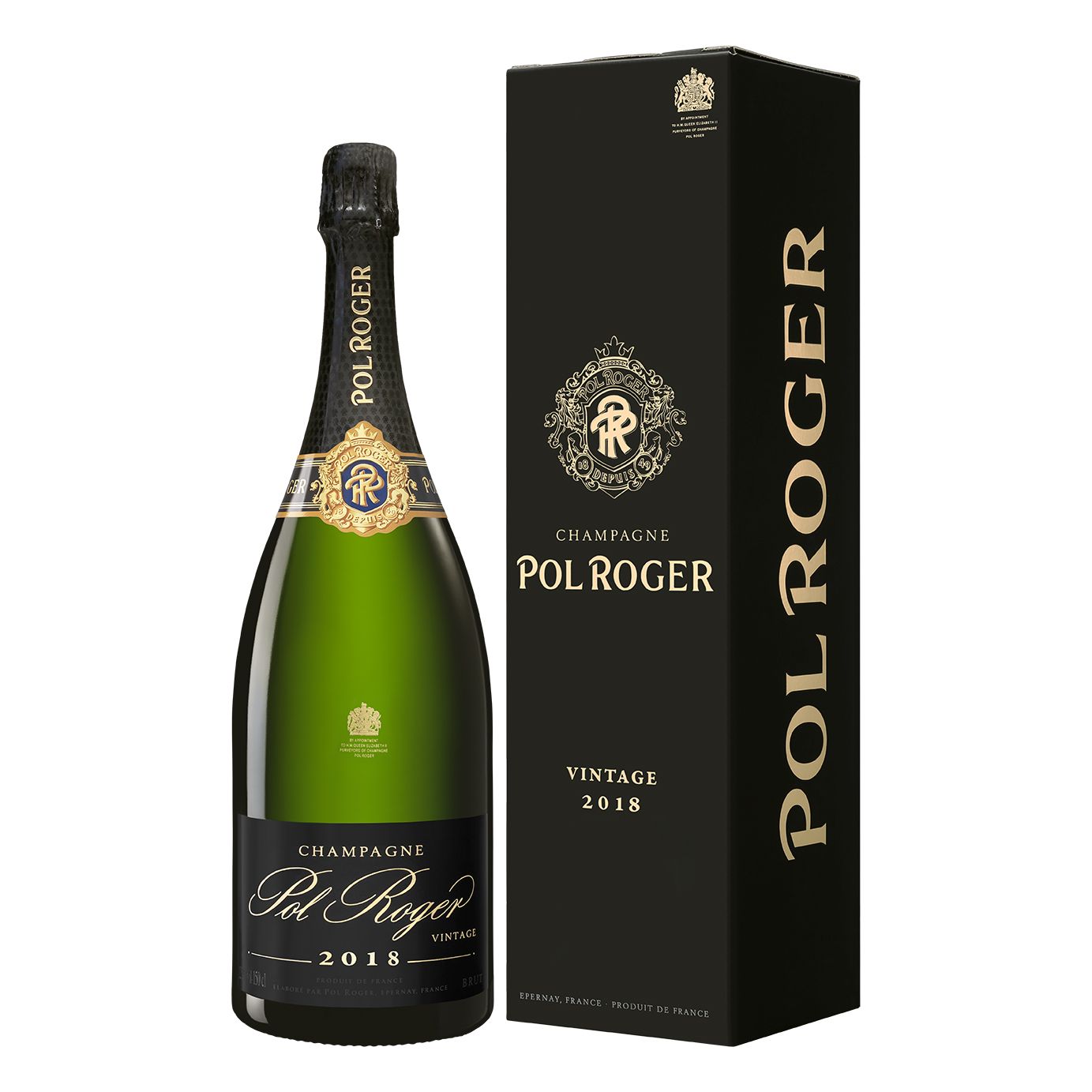 2018 Brut Vintage 3L Doppel-Magnum - Champagne Pol Roger - Champagne, Frankreich