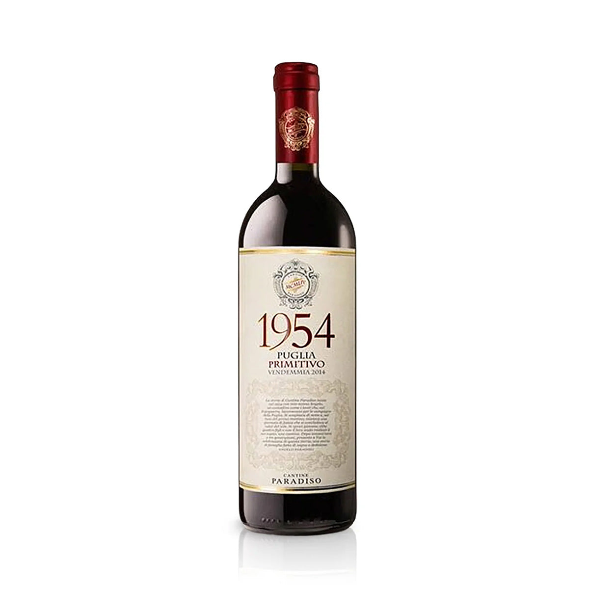 Cantine Paradiso 1954 Primitivo 2021 12 Flaschen Rotwein 0,75L 15% vol