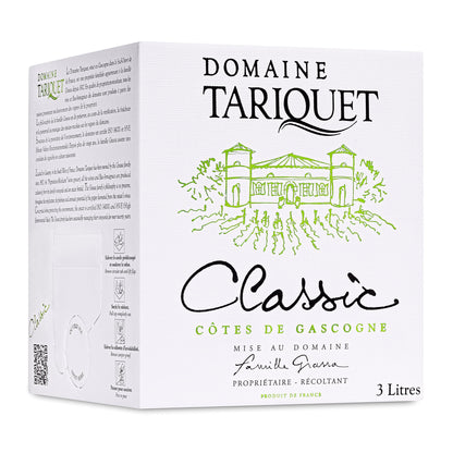 Domaine Tariquet - Vin blanc Classic - Côtes de Gascogne IGP - trocken - Bag-in-Box 3L