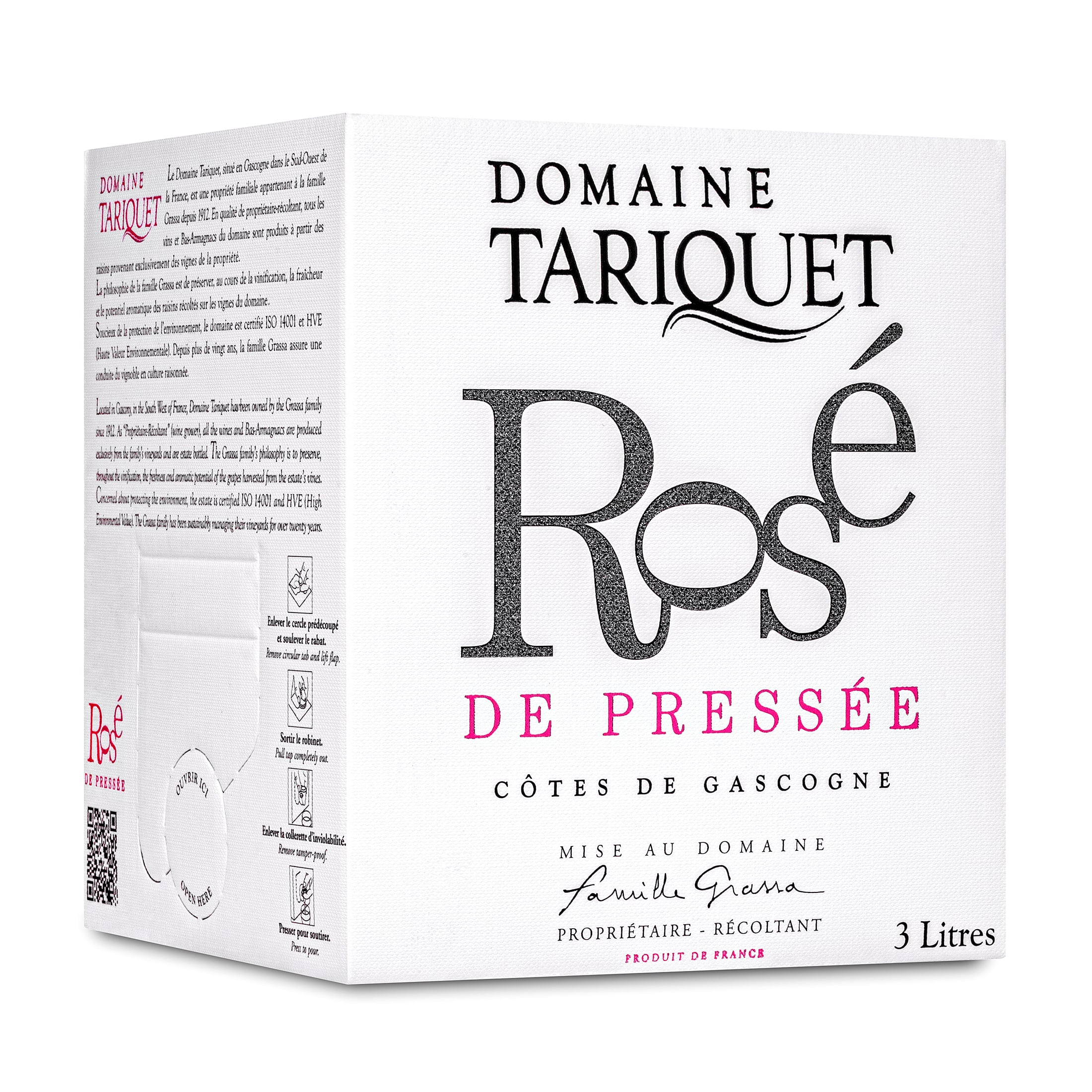 Domaine Tariquet - Rosé - Côtes de Gascogne IGP - dry - Bag-in-Box 3L