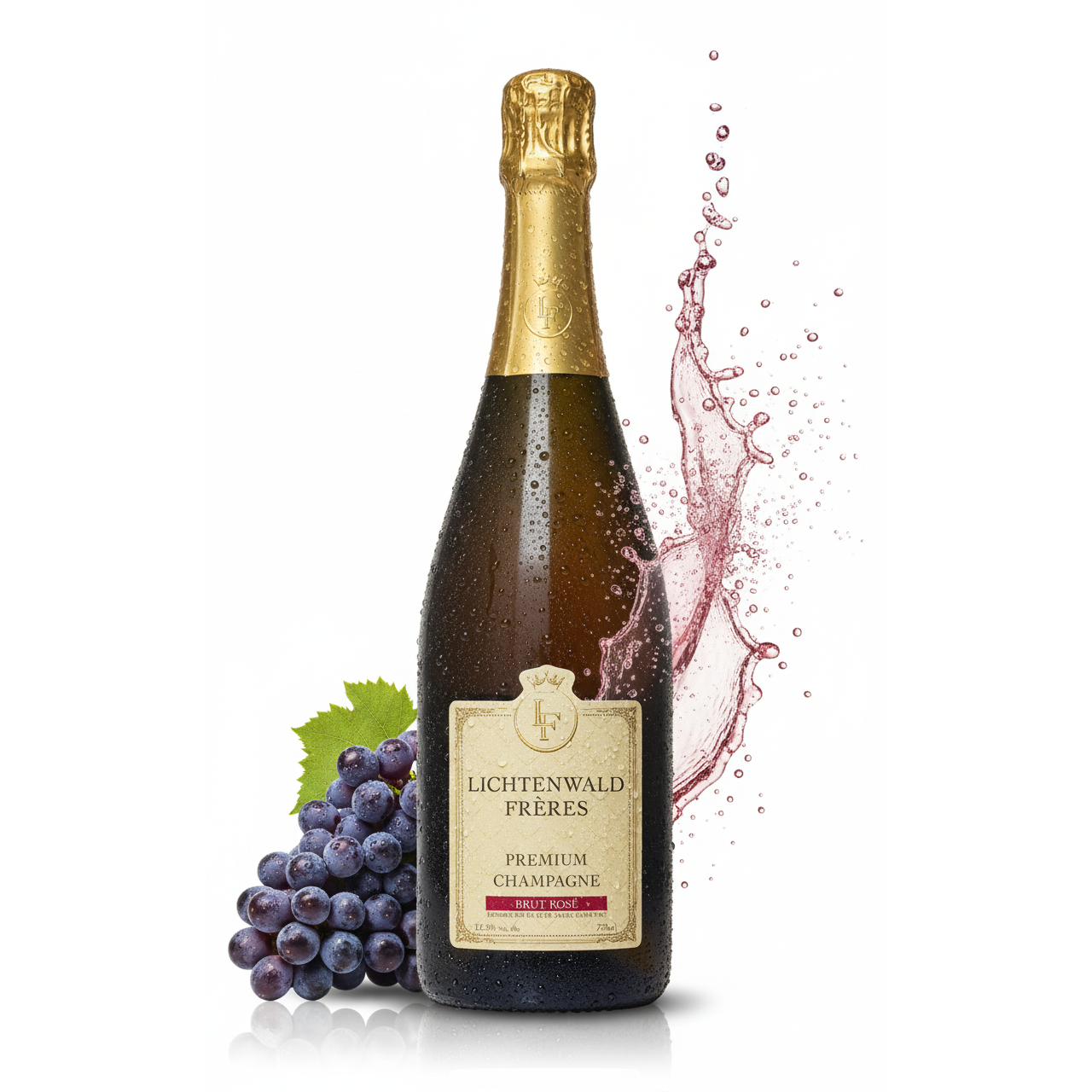 Lichtenwald Frères Premium Champagne Brut Rosé 750 ml 12.5 % Vol.