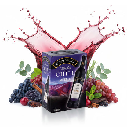 Merlot - El Emperador - Bag-in-Box 3L - Rotwein trocken aus Chile