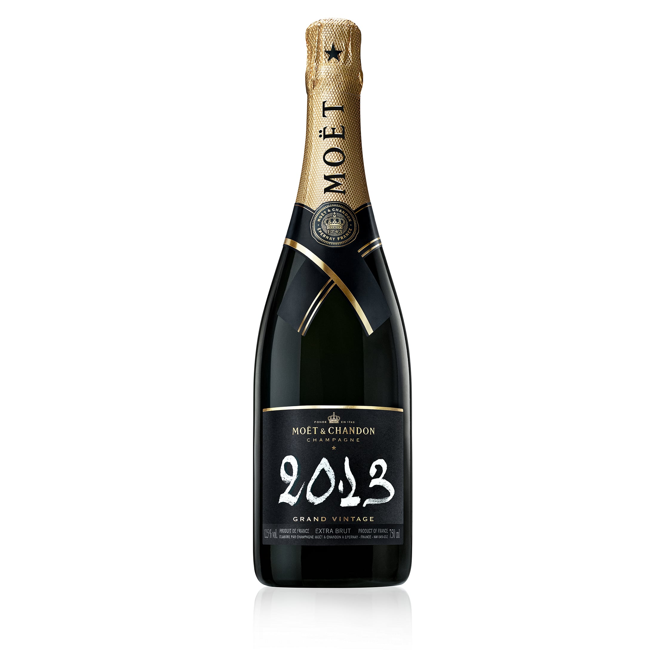 Moët & Chandon Grand Vintage 2013 Champagne (0.75 L) in a gift box