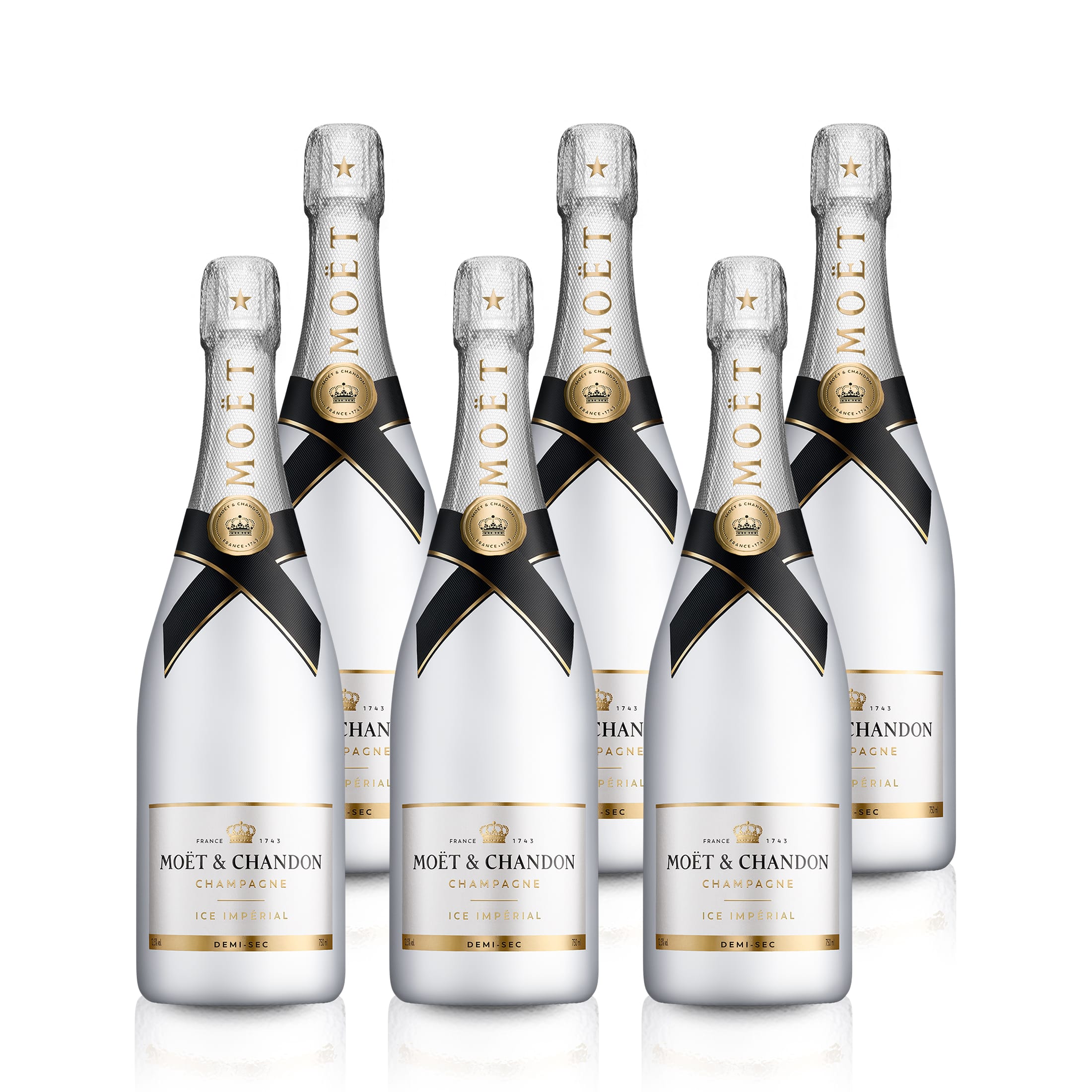 6 Flaschen Moët & Chandon Ice Impérial Champagner
