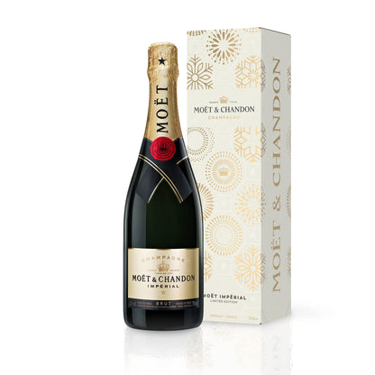 Moët & Chandon Impérial Champagner in Weihnachtsgeschenkbox