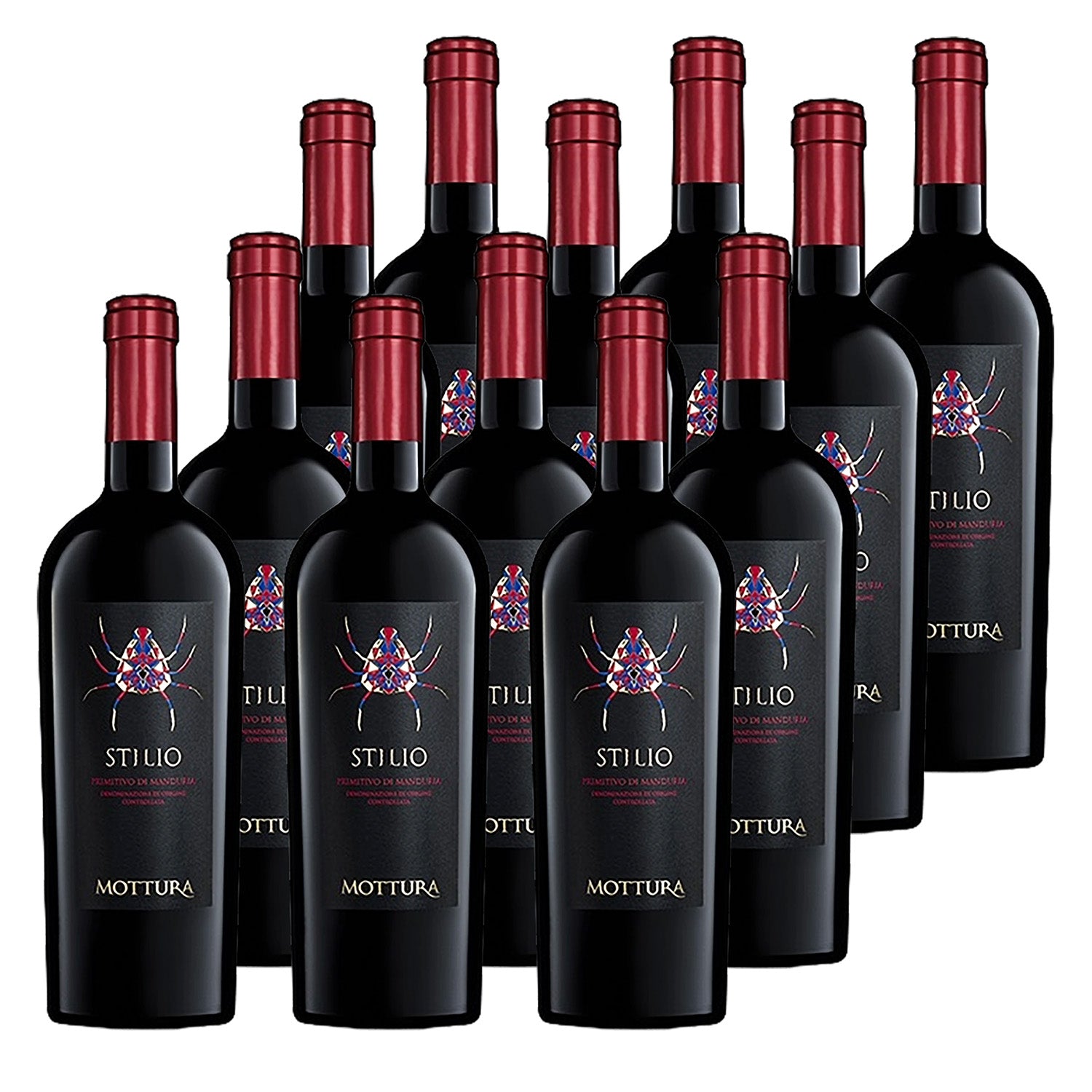 Mottura Stilio Primitivo di Manduria DOC 2023 trocken Apulien Süditalien (12 x 0,75L)