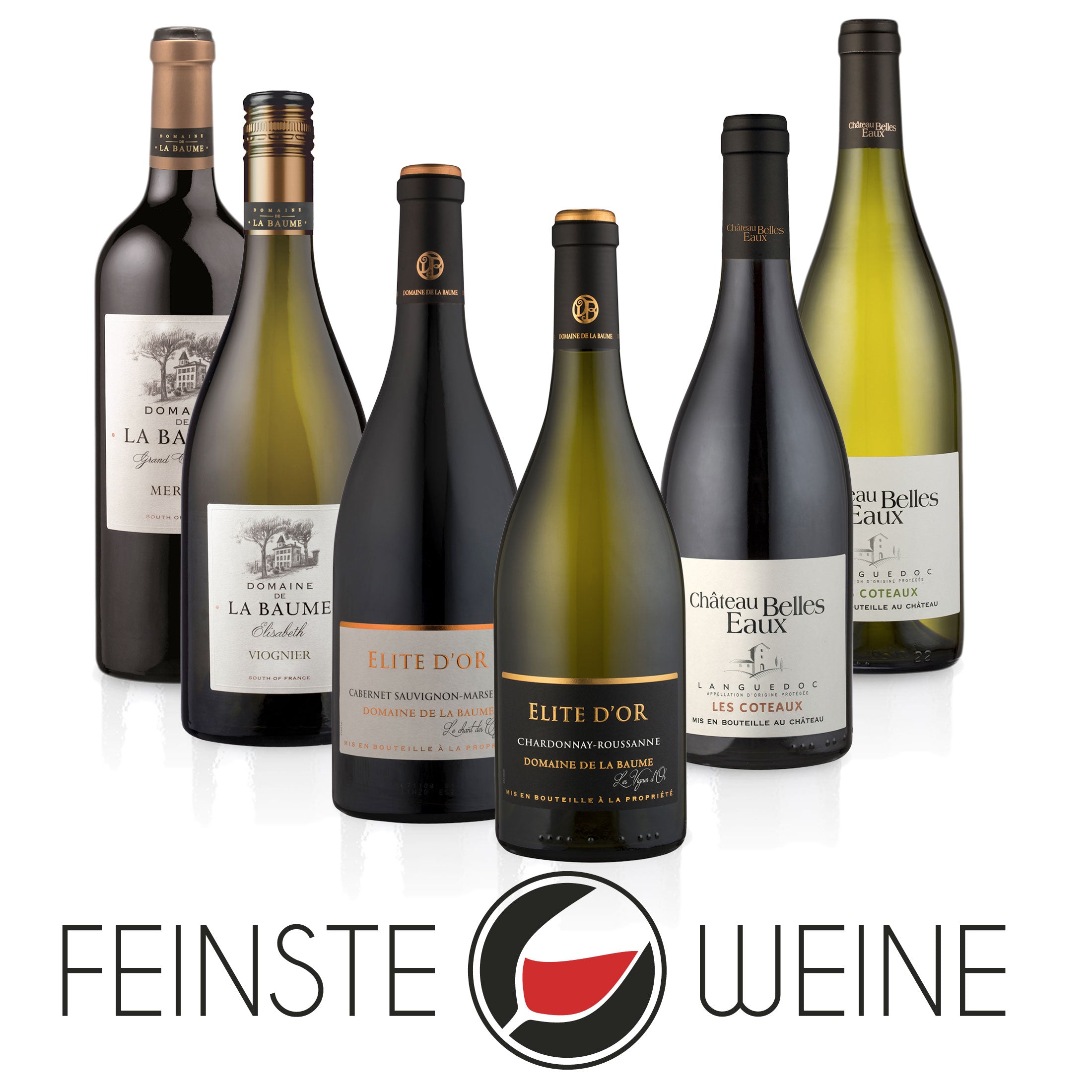 Weinselektion 'Languedoc' – Probierpaket mit 6 x 0,75 l trockenen französischen Weiß- und Rotweinen
