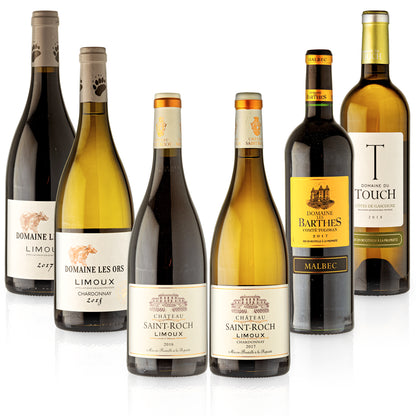 Finest Wines - 6 Bottle Taster Selection - Languedoc-Roussillon - White/Red - Red Wine/White Wine - dry - Wine Package