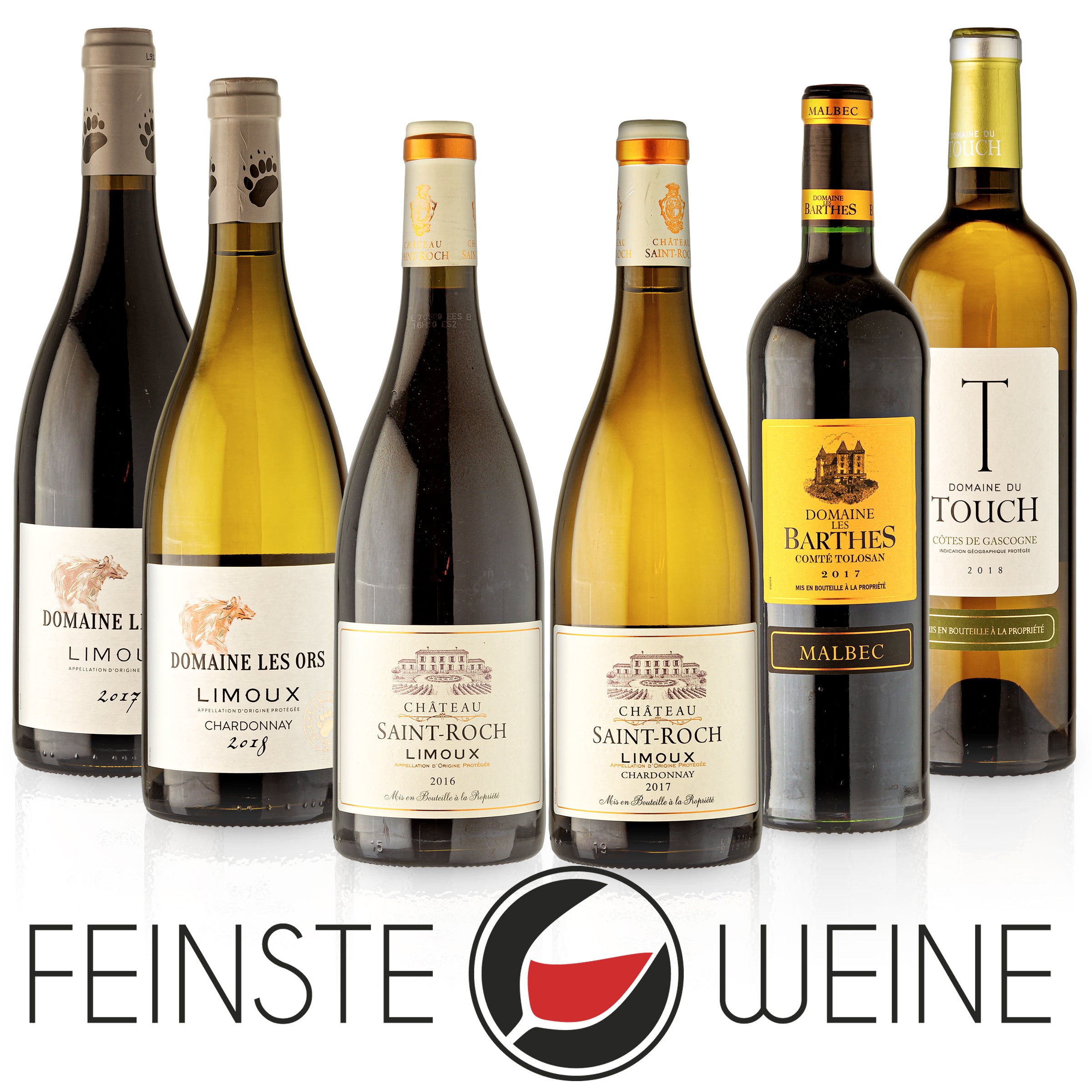 Finest Wines - 6 Bottle Taster Selection - Languedoc-Roussillon - White/Red - Red Wine/White Wine - dry - Wine Package