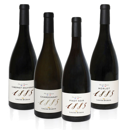 1885 LOUISE DUBOIS - Vin de France - Weinpaket - rot/weiß - Cabernet Sauvignon, Pinot Noir, Merlot, Chardonnay