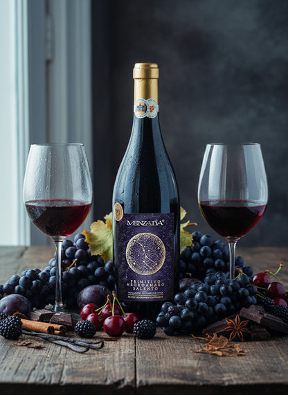Menzatia Primitivo Negroamaro Salento IGT Red Wine Fruity 13.5% vol 0.75 L