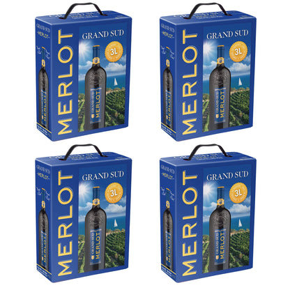 Bag-in-Box - Merlot Pays d’Oc - Red Wine - Grand Sud 3 L.