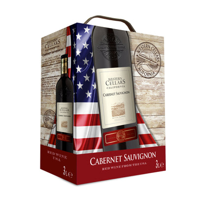 Cabernet Sauvignon Dry Red Wine Bag-in-Box - Western Cellars - California, USA