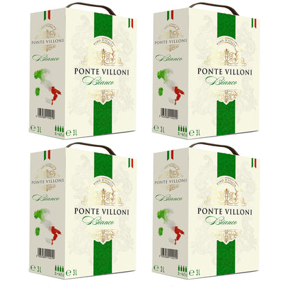Bag-in-Box Italian White Wine Sweet BiB 3L - Ponte Villoni, Italy