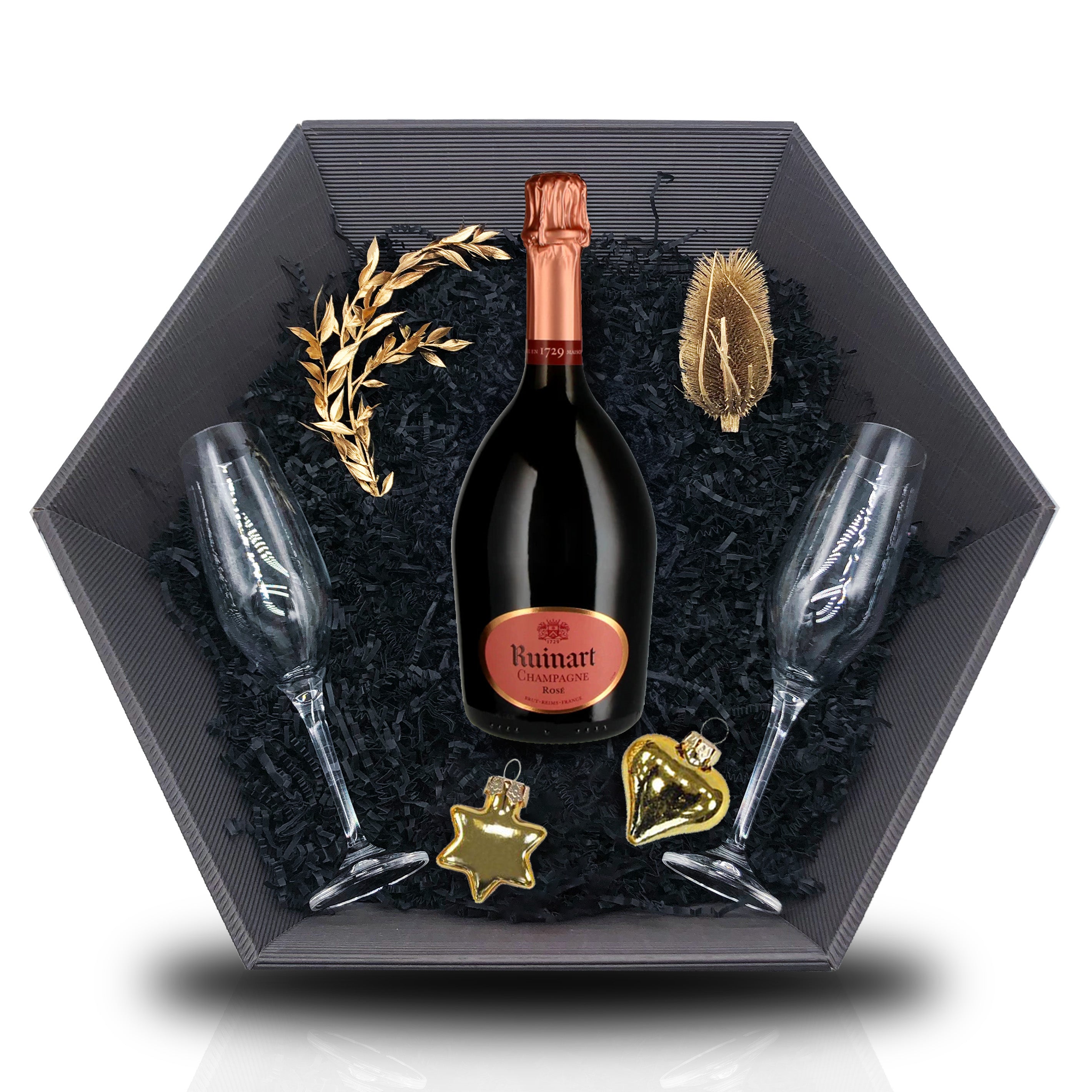 Ruinart Rosé Champagner 0,75L 12,5% Geschenkkorb