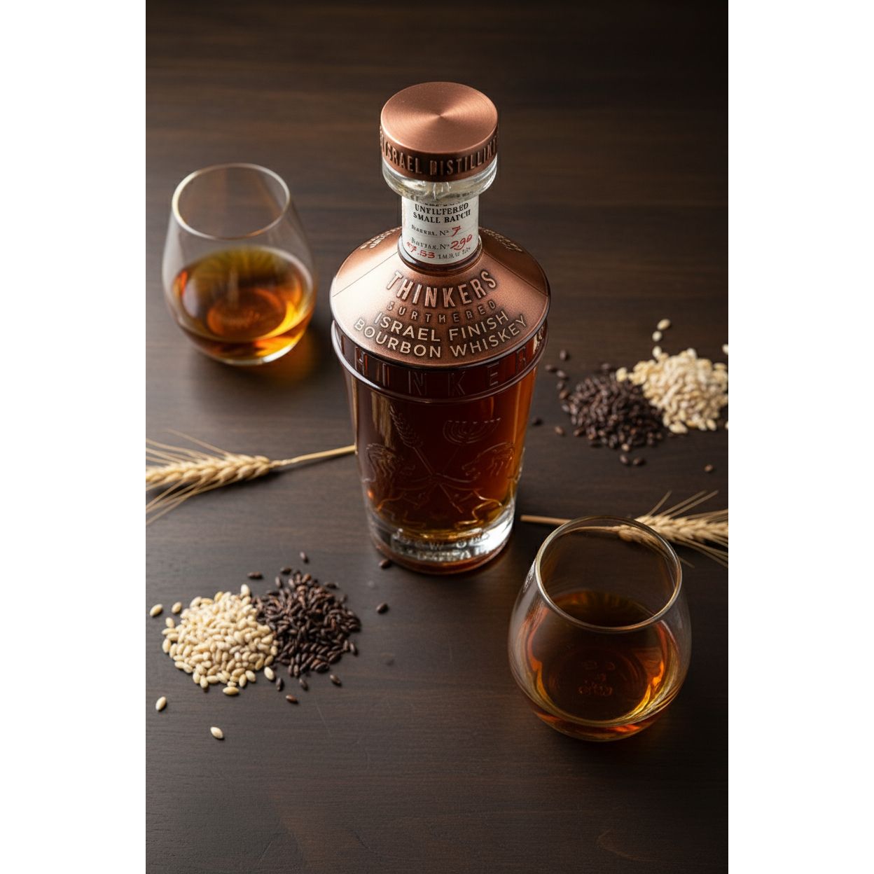 Thinkers Dew of B'Dolah Bourbon Whiskey - 700ml, 47% vol – Aromen von Vanille, Toffee & Schokolade