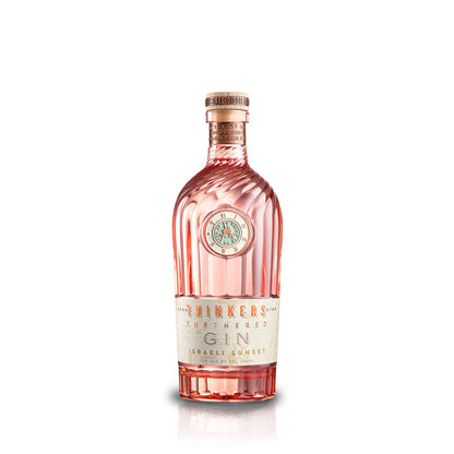 Thinkers Sunset Gin - New World Gin with Rose Petals & Red Berries - 700ml, 40% vol