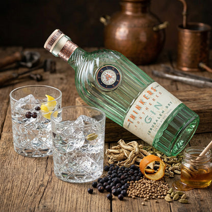 Thinkers Premium Jerusalem Gin - Handgefertigt mit Botanicals – 700ml, 42% vol