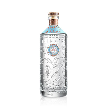 Thinkers Vodka 40-60 - velvety smooth premium vodka made from red winter wheat - 1000ml, 40% vol