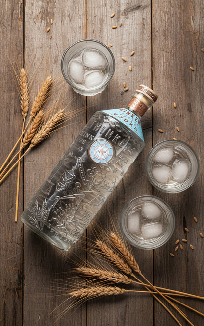 Thinkers Vodka 40-60 - samtig-seidiger Premium Vodka aus rotem Winterweizen - 700ml, 40% vol