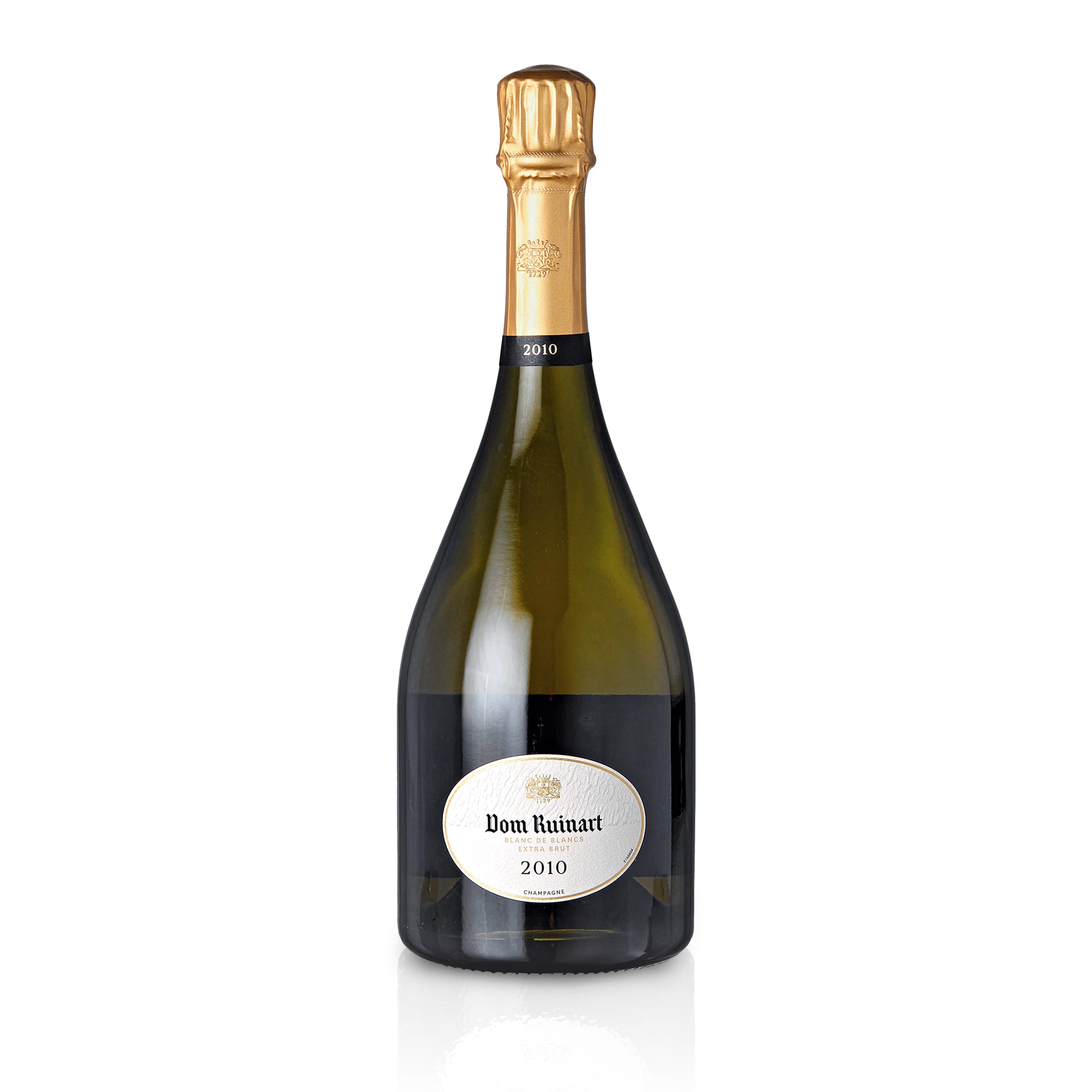 Dom Ruinart Blanc de Blancs 2010 Champagne (0.75 L) with gift box
