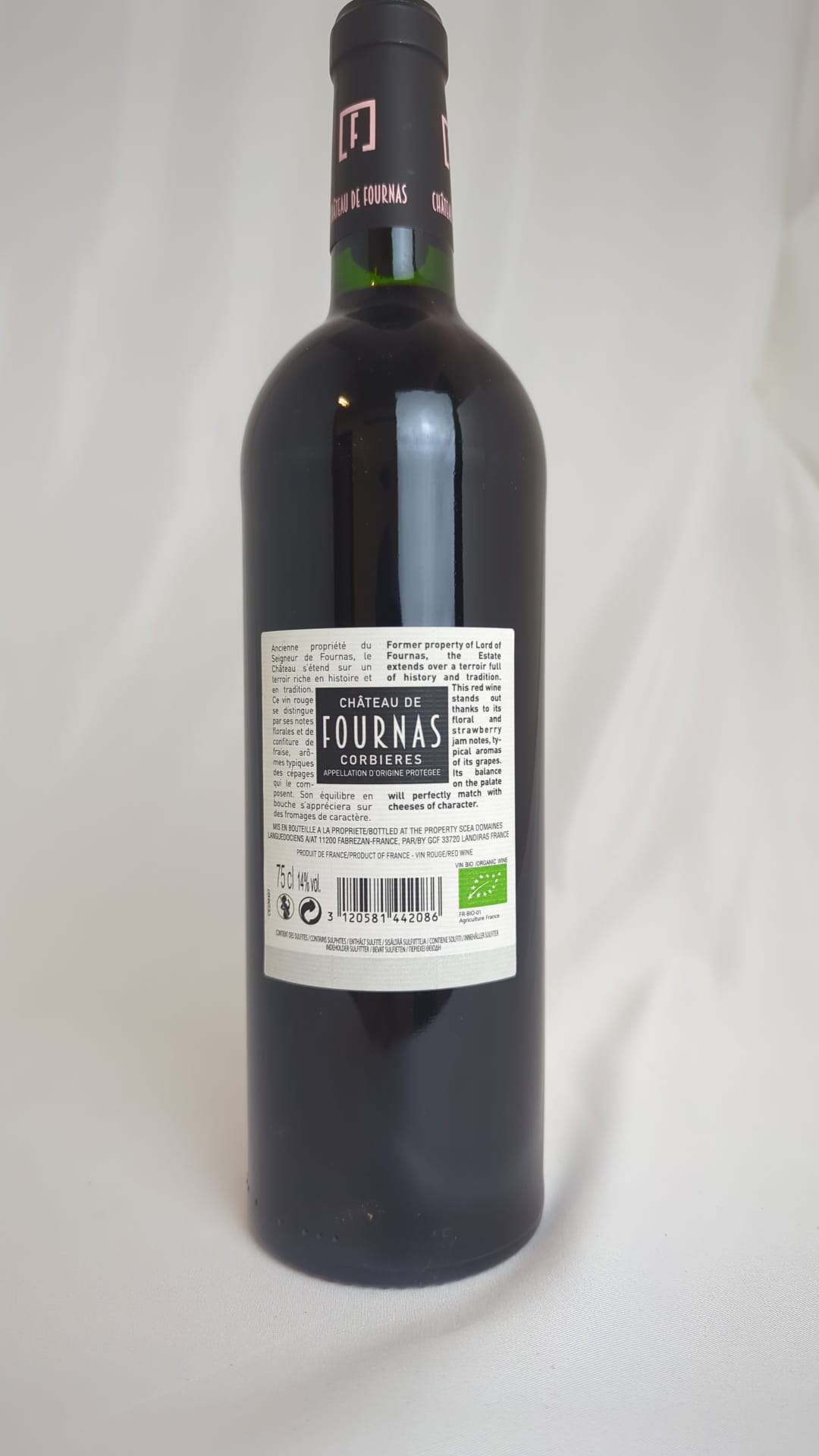 [Package 1] Château Fournas - AOC Corbières/Languedoc Organic dry