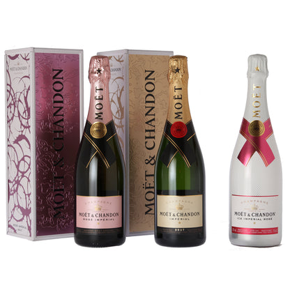 Tasting Package "Champagne Trio" | Champagne package with three different champagnes (3 x 0.75 l) | Ideal Champagne Tasting Set