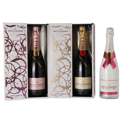Tasting Package "Champagne Trio" | Champagne package with three different champagnes (3 x 0.75 l) | Ideal Champagne Tasting Set